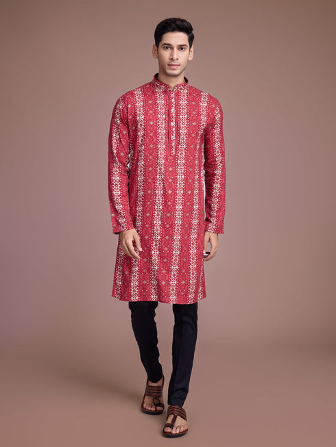Maroon Kurta Rayon payjama