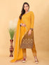 Yellow Faux Georgette Pant Suit Acy8919
