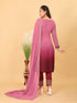 Pink Faux Georgette Pant Suit Acy8921 Closure View