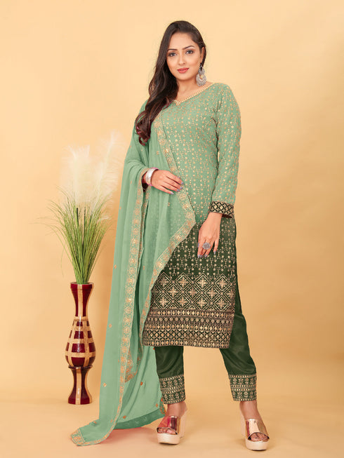Pista Faux Georgette Pant Suit Acy8922