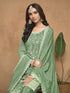 Green Chinon Palazzo Suit Acy9085 Salwar Kameez