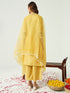 Yellow Silk Blend Pant Suit Acy9225 Salwar Kameez