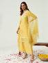 Yellow Silk Blend Pant Suit Acy9225