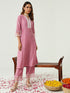 Pink Silk Blend Pant Suit Acy9227
