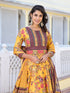 Yellow Dola Silk Anarkali Dress Acy9241 Back View