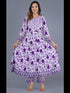 Purple Cotton Pant Suit Acy9245 Salwar Kameez