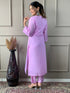 Pink Viscose Chanderi Pant Suit Acy9279 Closure View