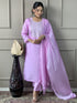 Pink Viscose Chanderi Pant Suit Acy9279