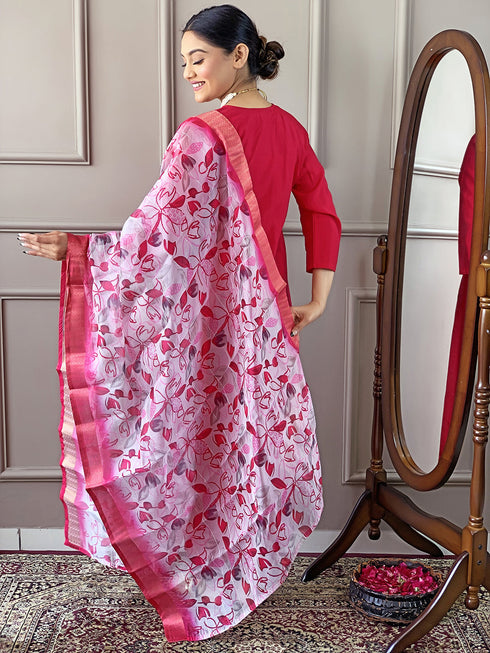 Gajri Viscose Chanderi Pant Suit Acy9280 Closure View