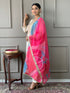 Cream Viscose Chanderi Pant Suit Acy9281 Salwar Kameez