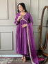 Purple Bsy Viscose Pant Suit Acy9288 Salwar Kameez
