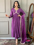 Purple Bsy Viscose Pant Suit Acy9288