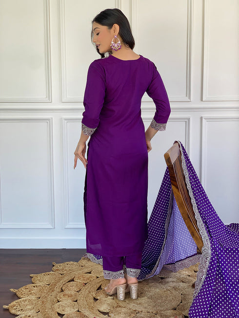 Wine Viscose Silk Pant Suit Acy9289 Closure View