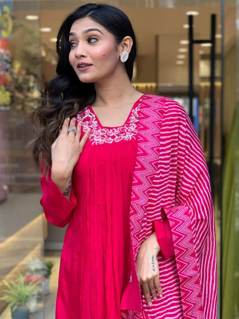 Gajri Viscose Silk Pant Suit Acy9290 Back View