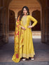 Yellow Vichitra Silk Anarkali Dress Acy9462