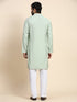 Green Kurta Viscose Rayon Payjama Closure View