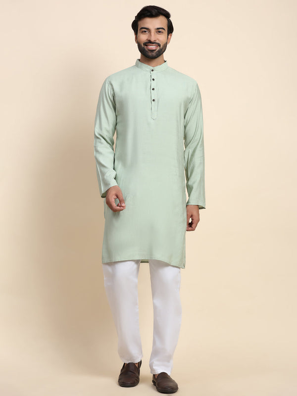 Green Kurta Viscose Rayon Payjama