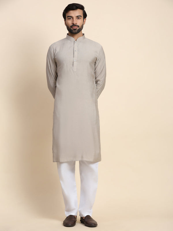 Grey Kurta Viscose Rayon Payjama