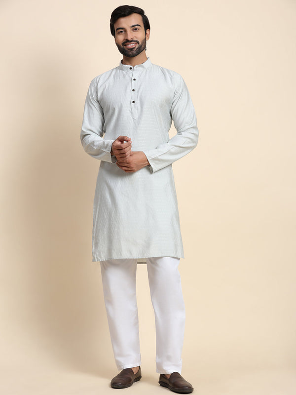 Light Grey Kurta Viscose Rayon Payjama