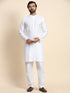White Kurta Viscose Rayon Payjama