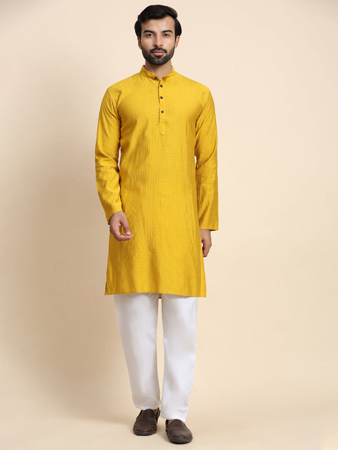 Mustard Yellow Kurta Viscose Rayon Payjama