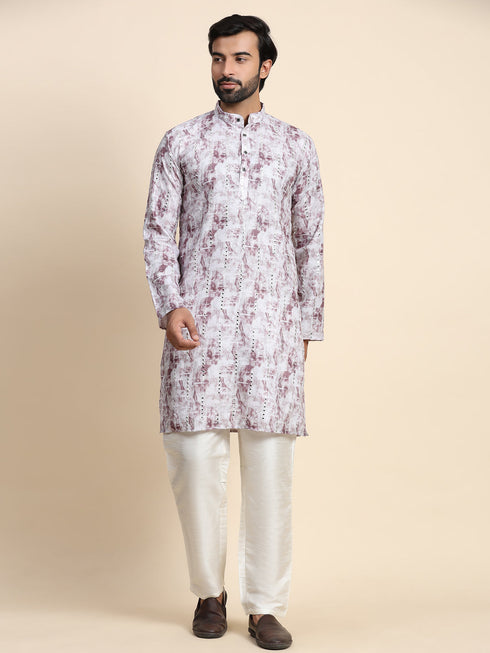 Grey Kurta Viscose Rayon Payjama