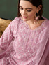 Pink Cotton Pant Suit Acy9523 Back View
