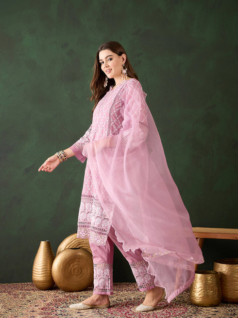 Pink Cotton Pant Suit Acy9523 Salwar Kameez