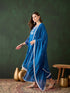 Blue Chanderi Pant Suit Acy9526 Salwar Kameez