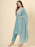 Blue Cotton Pant Suit Acy9578 Salwar Kameez