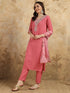Pink Chanderi Pant Suit Acy9725