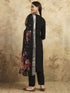 Black Chanderi Pant Suit Acy9762 Closure View