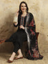 Black Chanderi Pant Suit Acy9762 Back View