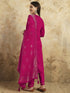 Pink Chanderi Pant Suit Acy9763 Closure View