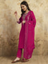 Pink Chanderi Pant Suit Acy9763 Salwar Kameez