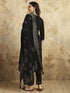 Black Chanderi Pant Suit Acy9764 Closure View
