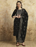 Black Chanderi Pant Suit Acy9764