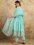 Sky Blue Rayon Slub Pant Suit Acy9765 Closure View