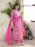 Pink Georgette Pant Suit Acy9767 Closure View