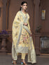 Yellow Viscose Organza Pant Suit Acy9824 Salwar Kameez