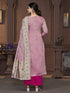 Pink Muslin Pant Suit Acy9836 Closure View