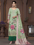 Green Cembric Cotton Pant Suit Acy9841