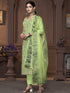 Green Muslin Cotton Pant Suit Acy9844 Back View