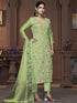 Green Muslin Cotton Pant Suit Acy9844 Salwar Kameez