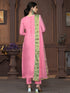 Pink Muslin Cotton Pant Suit Acy9846 Closure View