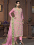 Pink Muslin Cotton Pant Suit Acy9846 Salwar Kameez