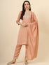 Peach Vichitra Silk Pant Suit Acy9871