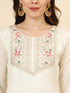 Off White Vichitra Silk Pant Suit Acy9873 Back View