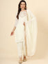 Off White Vichitra Silk Pant Suit Acy9873