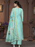 Sea Green Modal Pant Suit Acy9902 Closure View